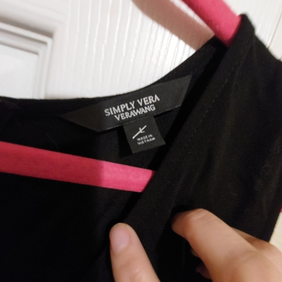 Simply Vera Wang black and white jumpsuit large - Picture 5 of 6